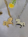 Stainless Steel Personalized Unicorn Necklace