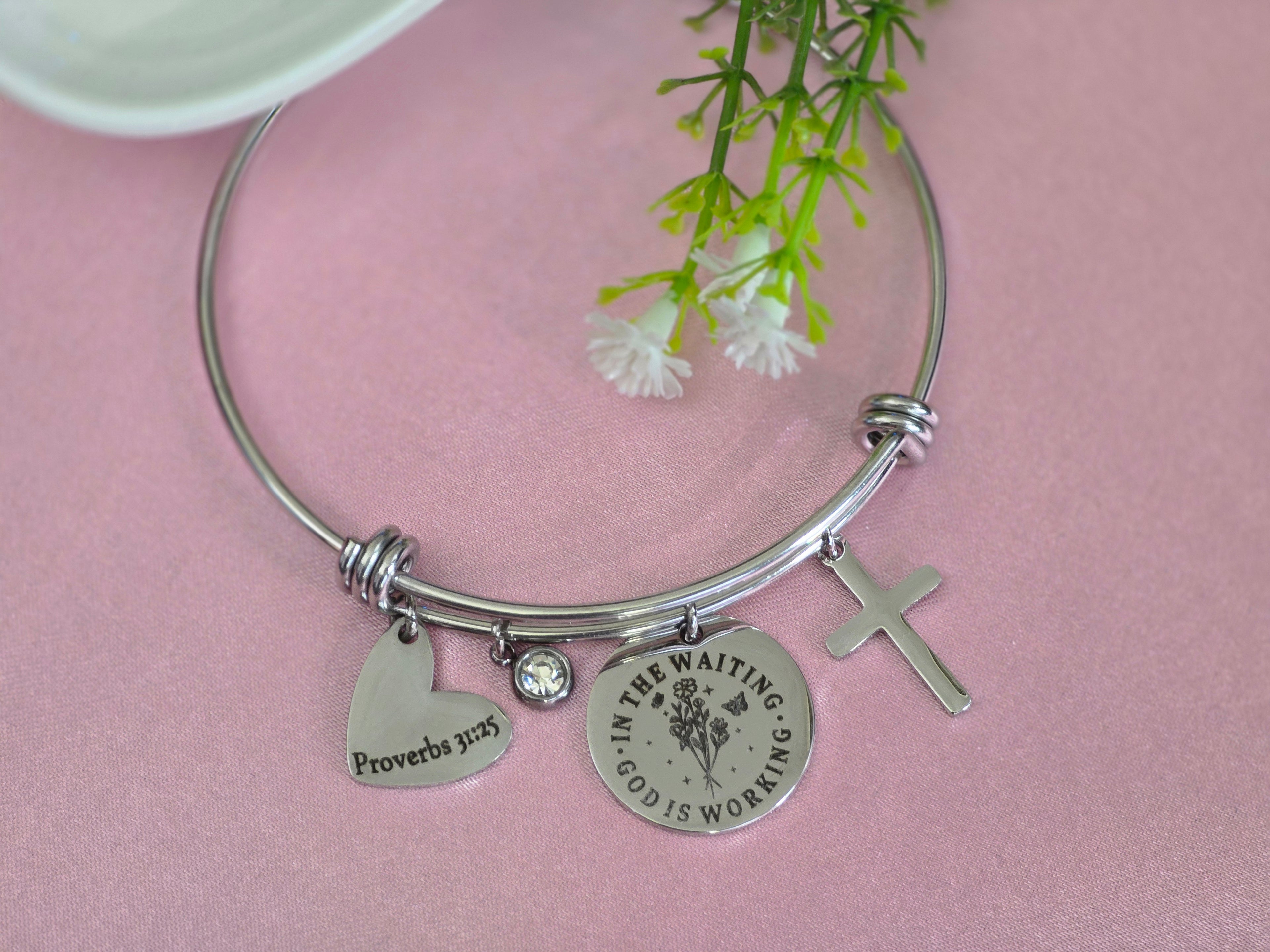 Proverbs 31:25 Faith Bracelet