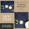 Stainless Steel Compass Necklace