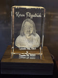 Captured in Glass – Custom 3D Engraved Memory Cube