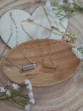 Minimal Horizontal 3D Bar Necklace