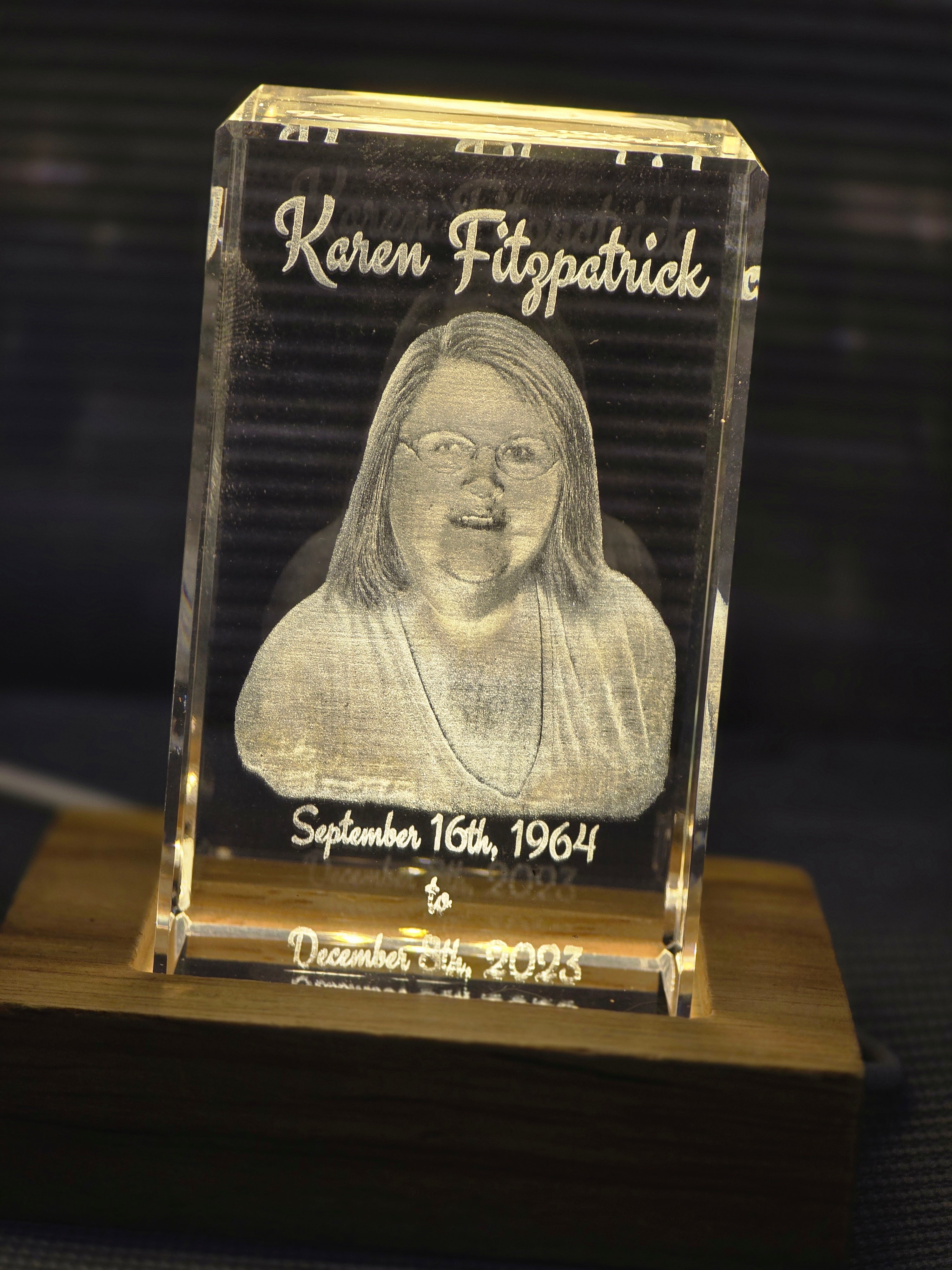 Captured in Glass – Custom 3D Engraved Memory Cube
