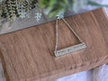 Horizontal Bar Handwriting Necklace