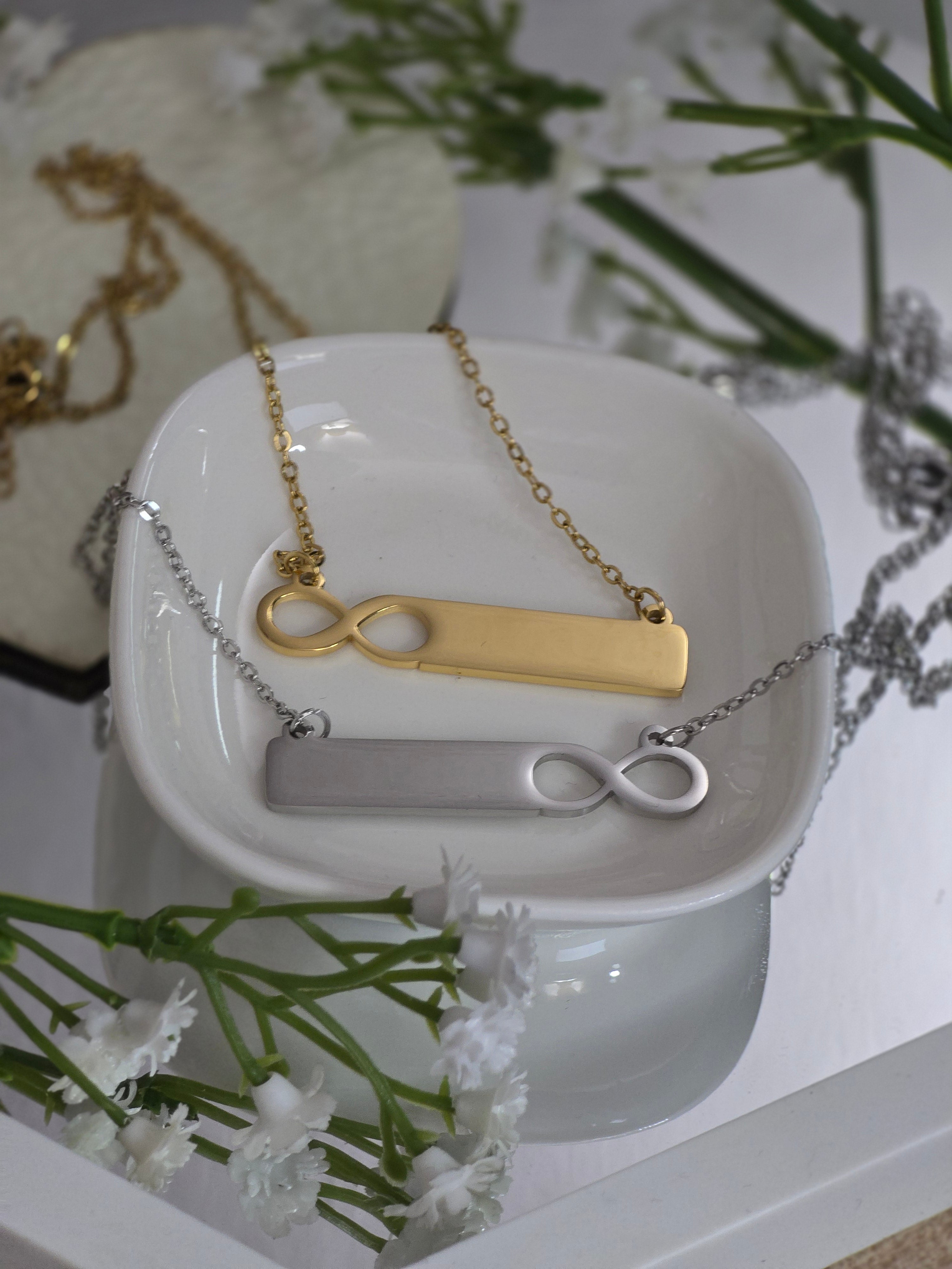 Infinity Bar Necklace
