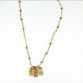Stainless Steel Petite Tag Charm Necklace