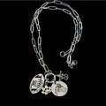Stainless Steel Picture Charm Necklace