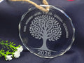 Family Tree Engraved Glass ornament