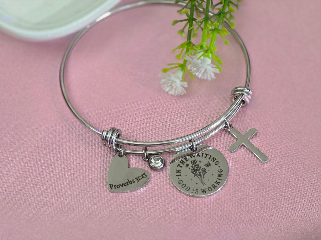 Proverbs 31:25 Faith Bracelet