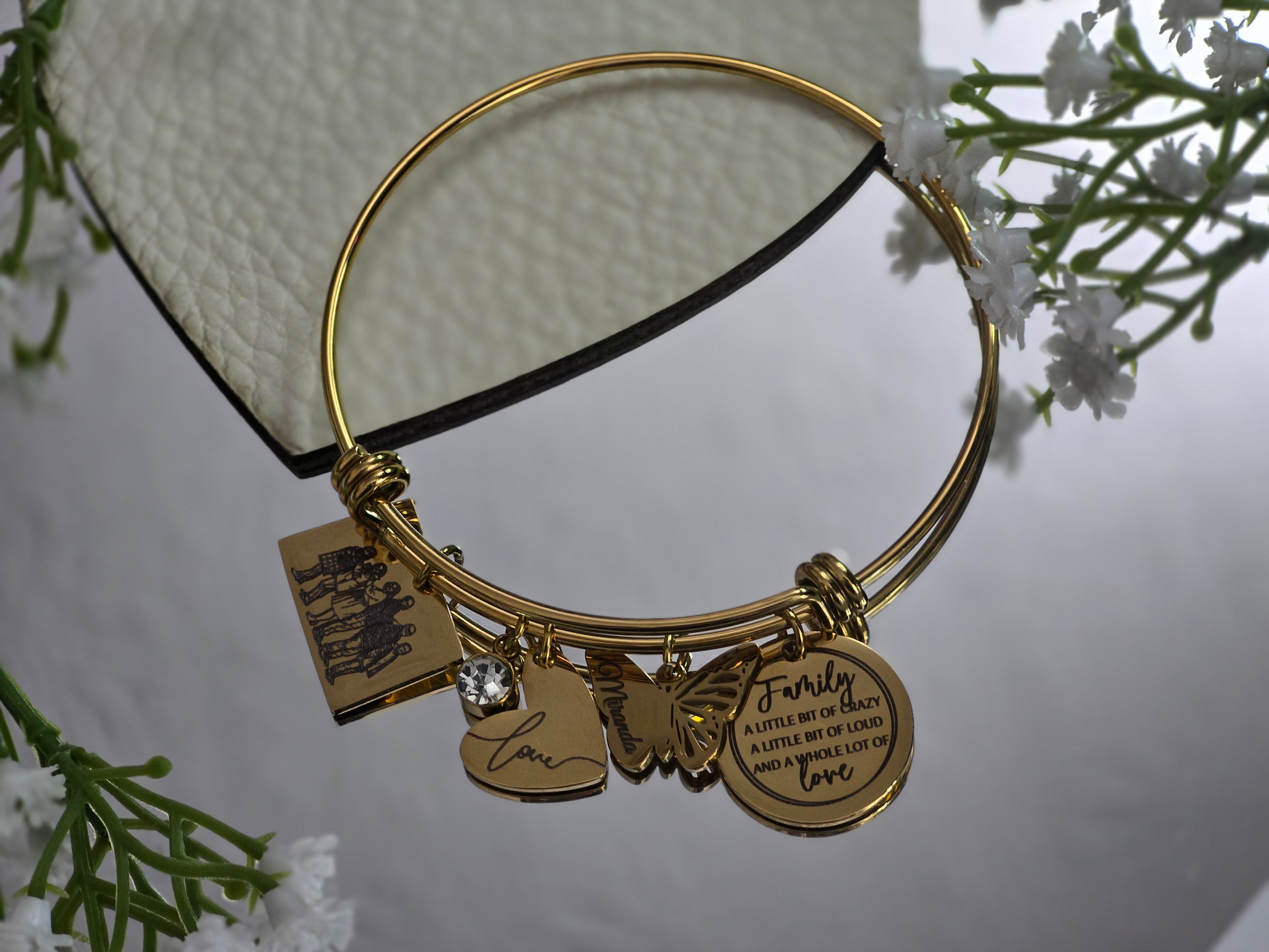 Charm Bangle Bracelet